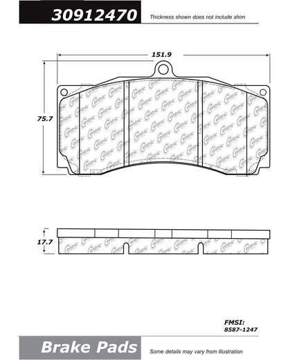 StopTech Sport Brake Pads With Shims