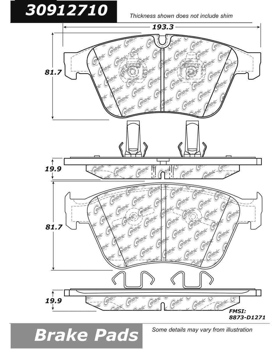 StopTech Sport Brake Pads With Shims