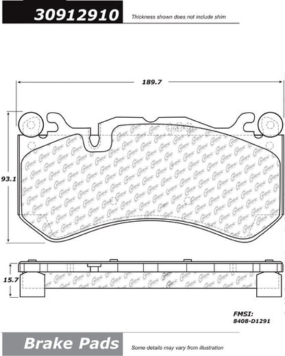 StopTech Sport Brake Pads With Shims And Hardware