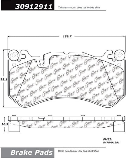 StopTech Sport Brake Pads With Shims And Hardware