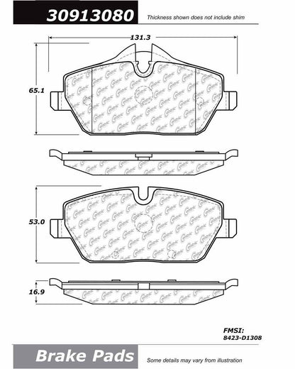 StopTech Sport Brake Pads With Shims And Hardware