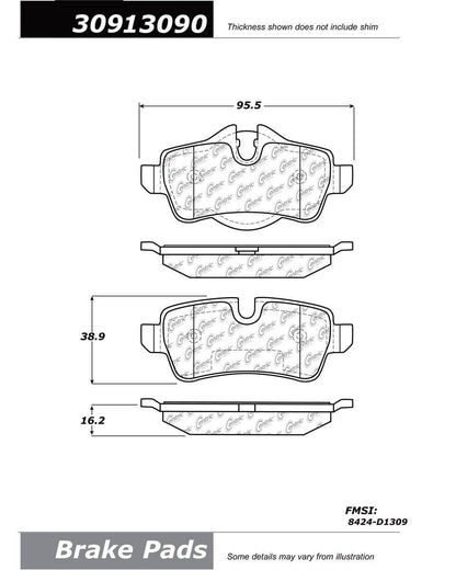 StopTech Sport Brake Pads With Shims And Hardware