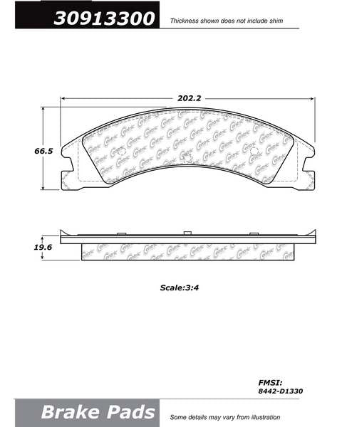 StopTech Sport Brake Pads w/Shims - Rear 309.13300