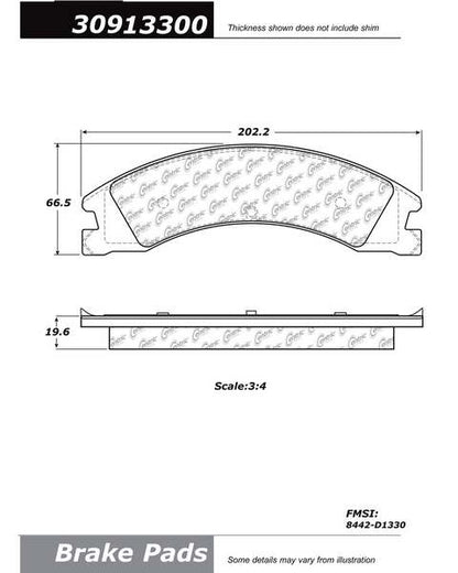 StopTech Sport Brake Pads w/Shims - Rear 309.13300