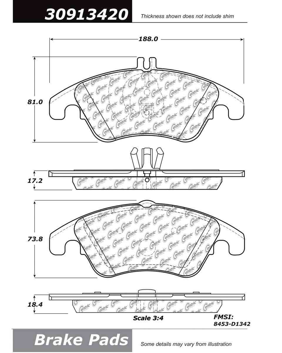 StopTech Sport Brake Pads With Shims And Hardware