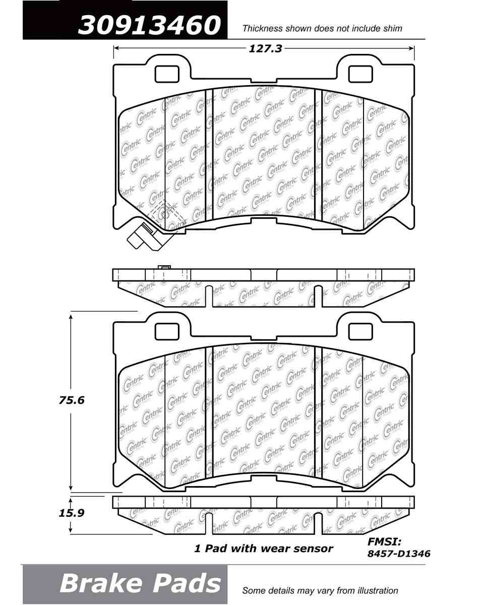 StopTech Sport Brake Pads With Shims And Hardware