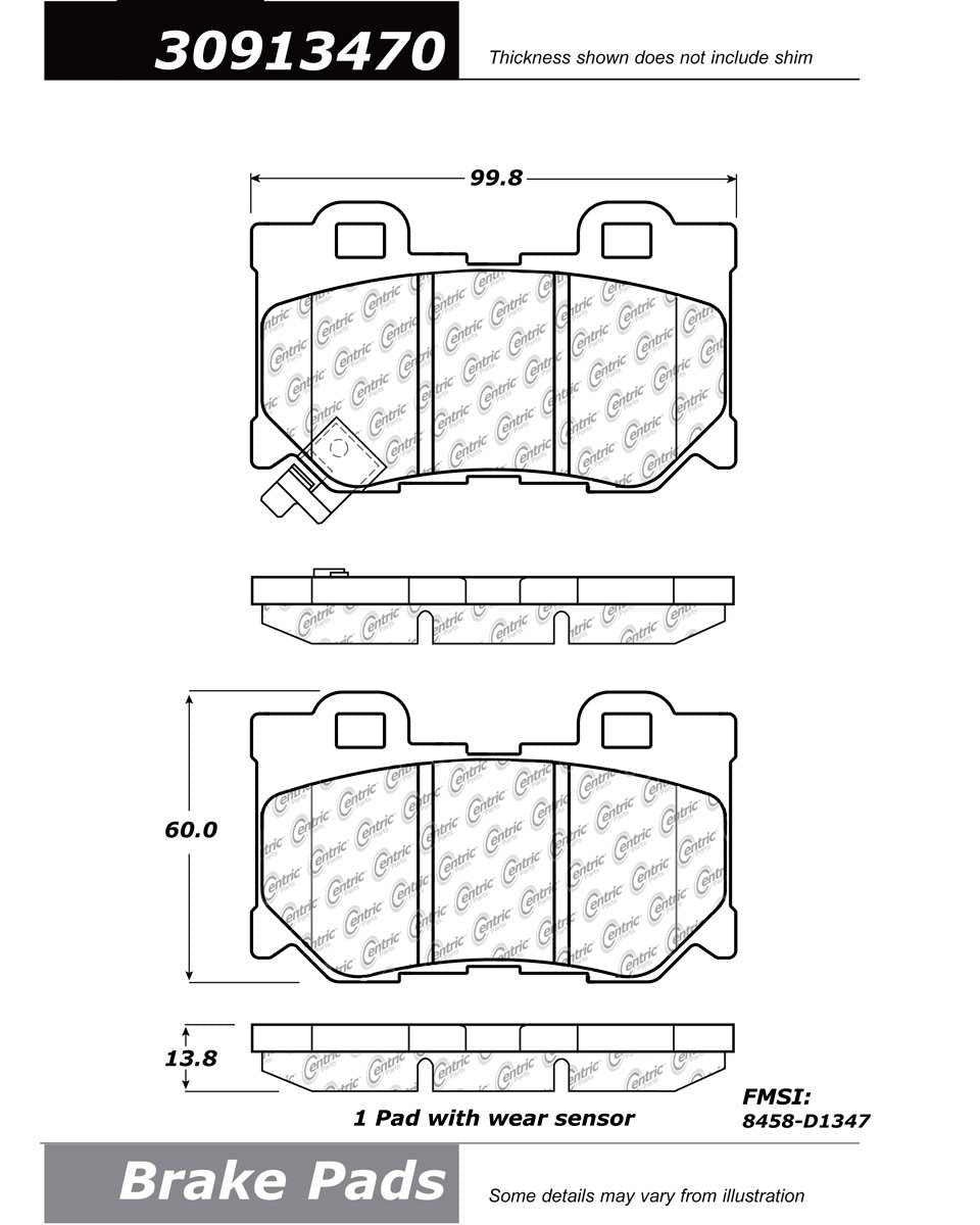 StopTech Sport Brake Pads With Shims And Hardware