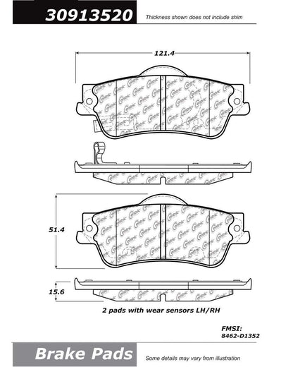 StopTech Sport Brake Pads With Shims And Hardware
