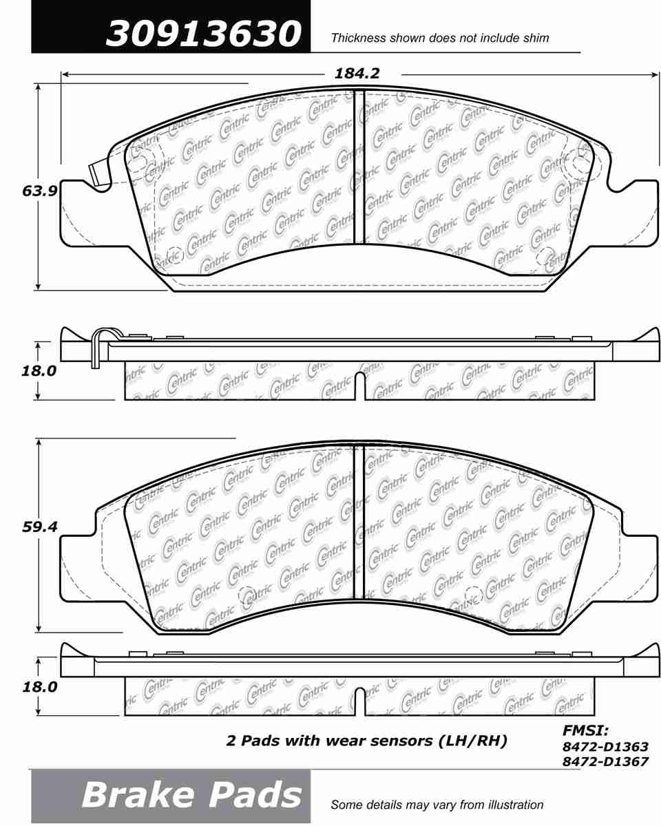 StopTech Sport Brake Pads With Shims And Hardware