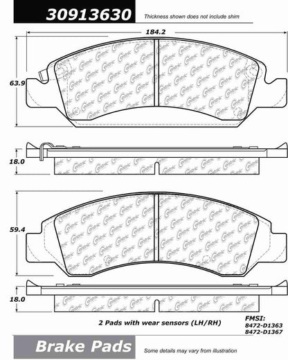 StopTech Sport Brake Pads With Shims And Hardware