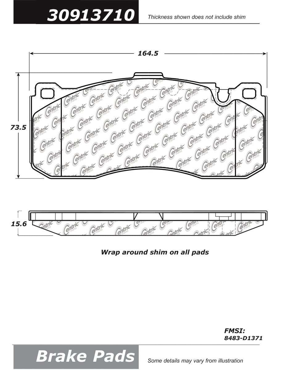 StopTech Sport Brake Pads With Shims And Hardware