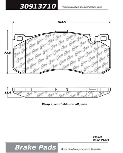 StopTech Sport Brake Pads With Shims And Hardware