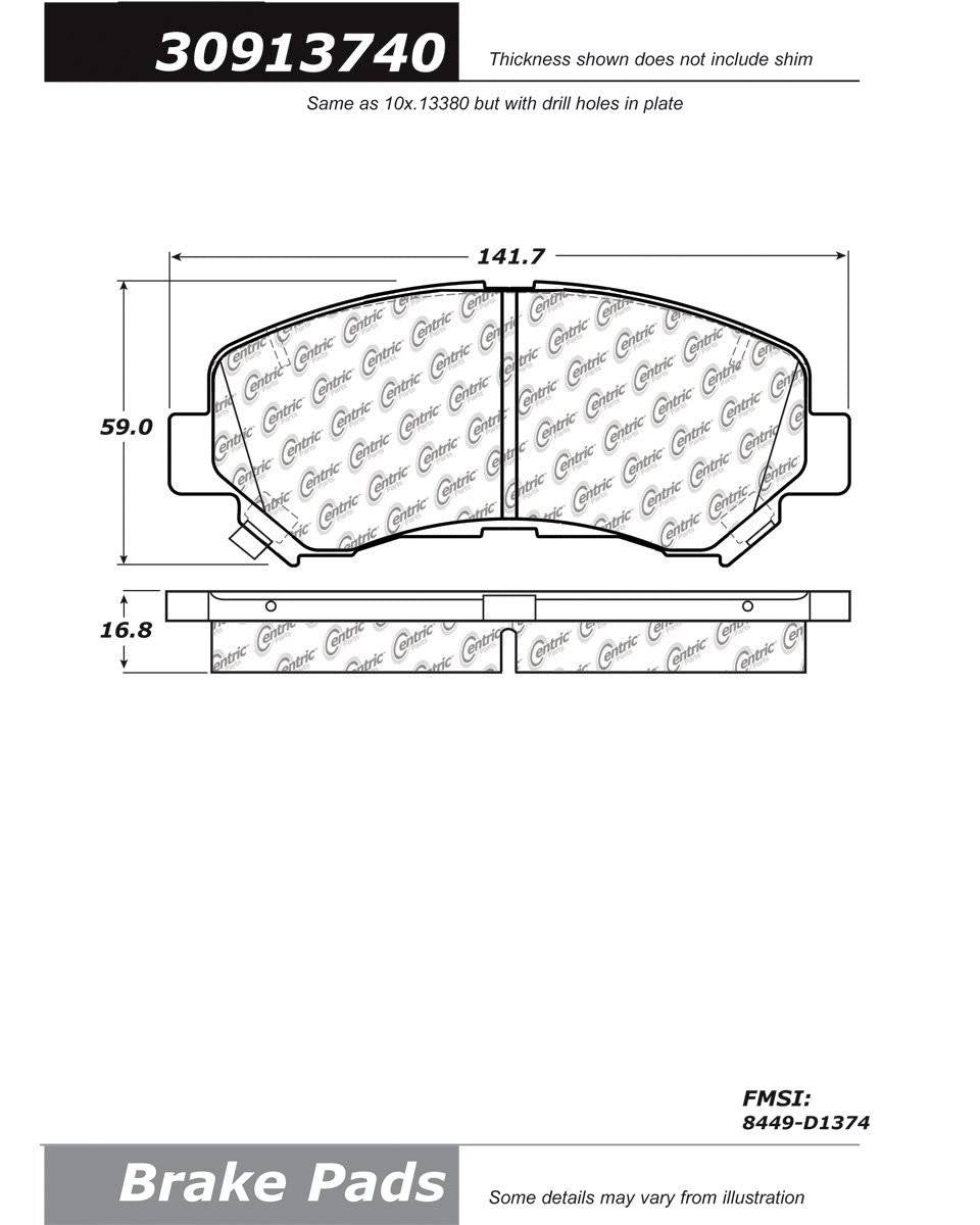 StopTech Sport Brake Pads With Shims And Hardware