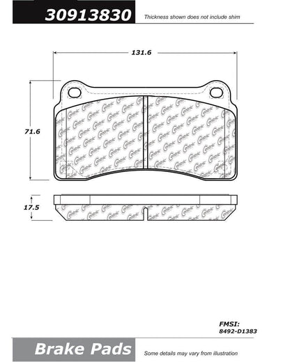 StopTech Sport Brake Pads With Shims And Hardware