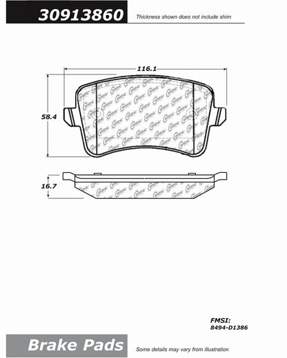 StopTech Sport Brake Pads With Shims And Hardware