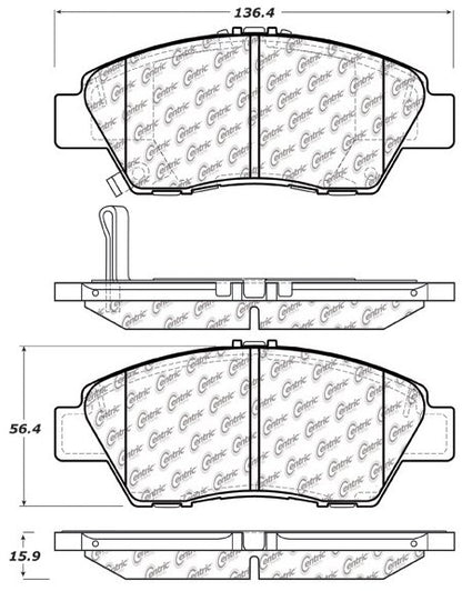 StopTech Sport Brake Pads With Shims And Hardware