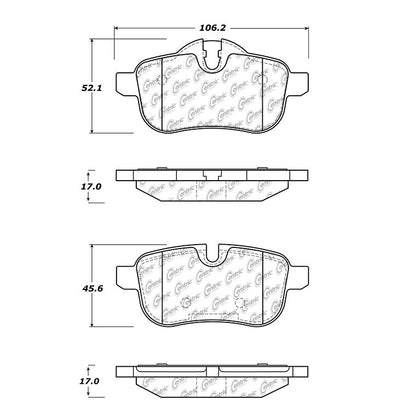 StopTech Sport Brake Pads With Shims And Hardware