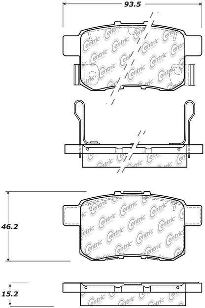 StopTech Sport Brake Pads With Shims And Hardware