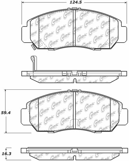 StopTech Sport Brake Pads With Shims And Hardware
