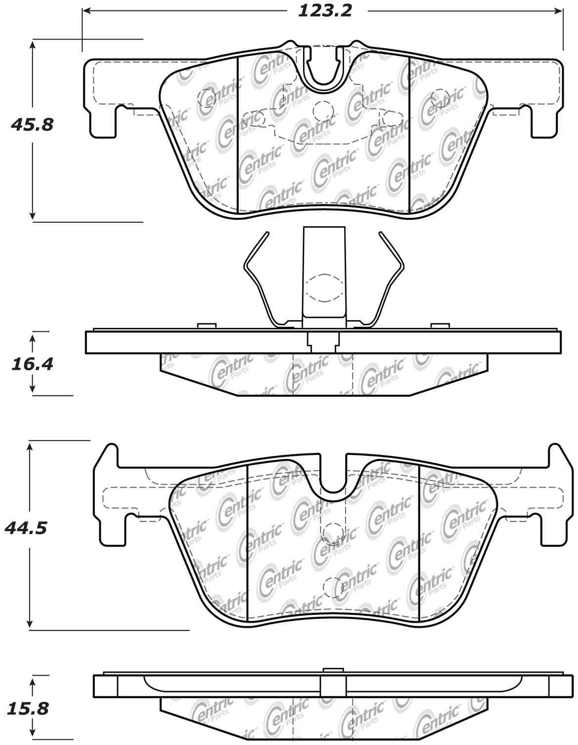 StopTech  Sport Brake Pads With Shims And Hardware