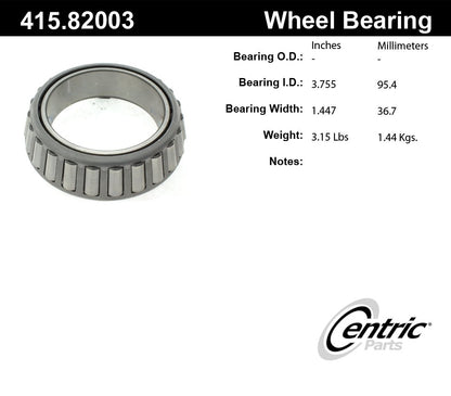 Stoptech Centric Premium Tapered Bearing Cone - Rear Inner 415.82003