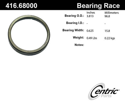 Centric Parts Wheel Bearing Race with Deep-Groove Construction 416.68000