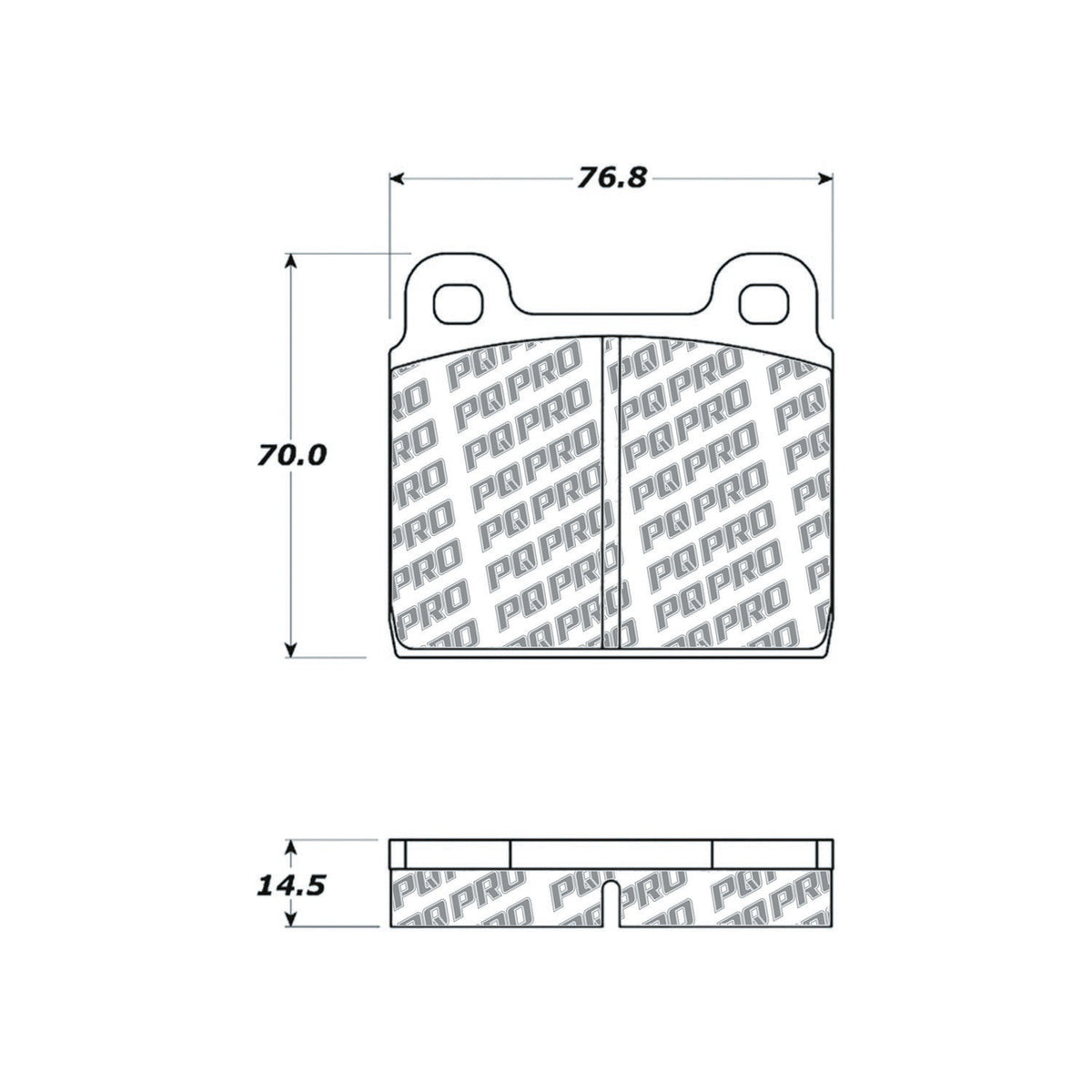 Centric Parts Disc Brake Pad Set with Low-Dust Formula for Daily Driving 500.00451