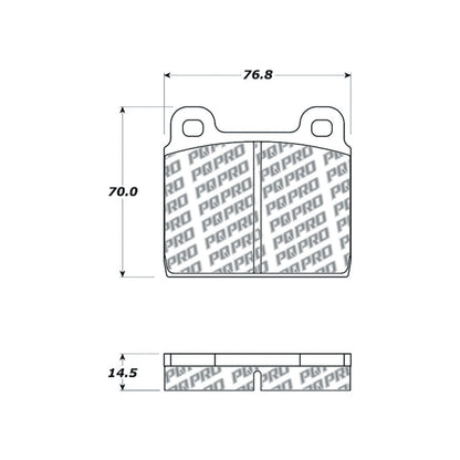 Centric Parts Disc Brake Pad Set with Low-Dust Formula for Daily Driving 500.00451
