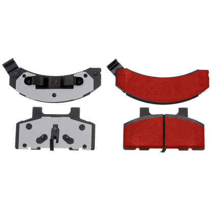 Centric Parts Disc Brake Pad Set with Low-Dust Formula for 1983-1990 Buick Century Electra LeSabre Cadillac DeVille Fleetwood Chevrolet Celebrity Lumina Oldsmobile Cutlass 500.02151