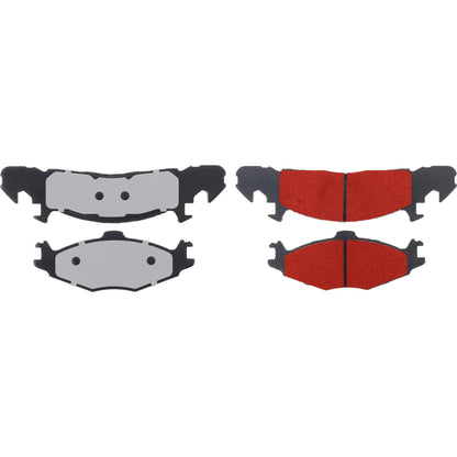 Centric Parts Disc Brake Pad Set with Low-Dust Formula for 1984-1990 Chrysler Town & Country Dodge Caravan Grand Caravan Mini Ram Plymouth Grand Voyager Voyager 500.02590