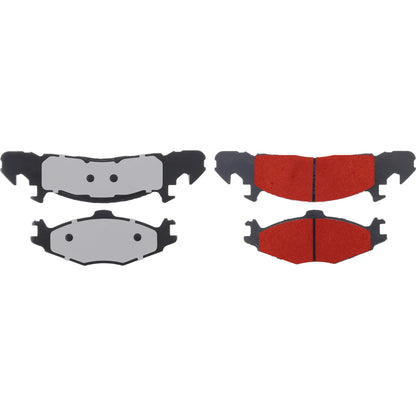 Centric Parts Disc Brake Pad Set with Low-Dust Formula for 1984-1990 Chrysler Town & Country Dodge Caravan Grand Caravan Mini Ram Plymouth Grand Voyager Voyager 500.02590