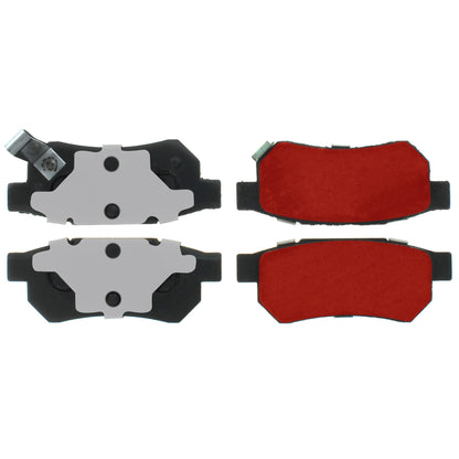 Centric Parts Disc Brake Pad Set with Low-Dust Formula for 1990-2001 Acura Integra, 2010-2014 Honda City, 1992-1995 Civic, 1988-1991 Prelude 500.03740