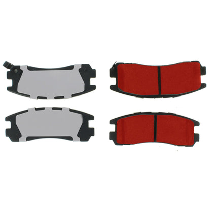 Centric Parts Disc Brake Pad Set PQ PRO with Low-Dust Formula for 1992-2012 Chrysler, Dodge, Mitsubishi Parts Number 500.03830