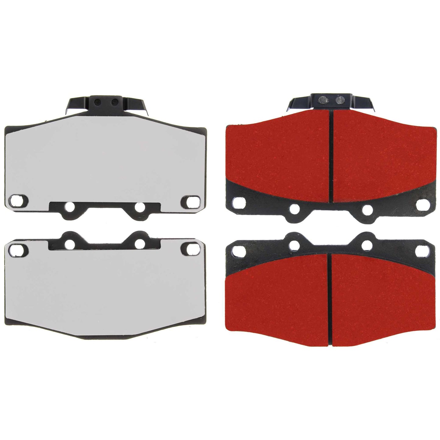 Centric Parts Disc Brake Pad Set PQ PRO low-dust with multi-layer shims 500.04100