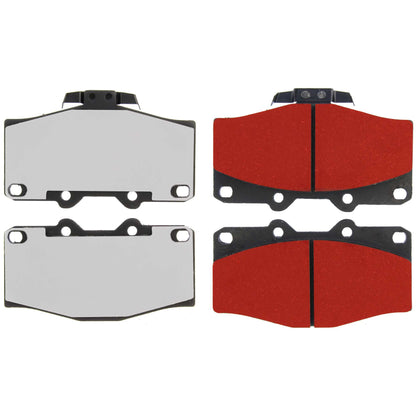 Centric Parts Disc Brake Pad Set PQ PRO low-dust with multi-layer shims 500.04100