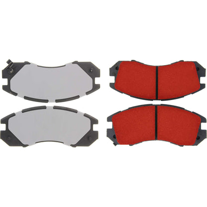 Centric Parts Disc Brake Pad Set PQ PRO with low-dust formula for 1993-1996 Subaru Impreza Legacy 500.04700