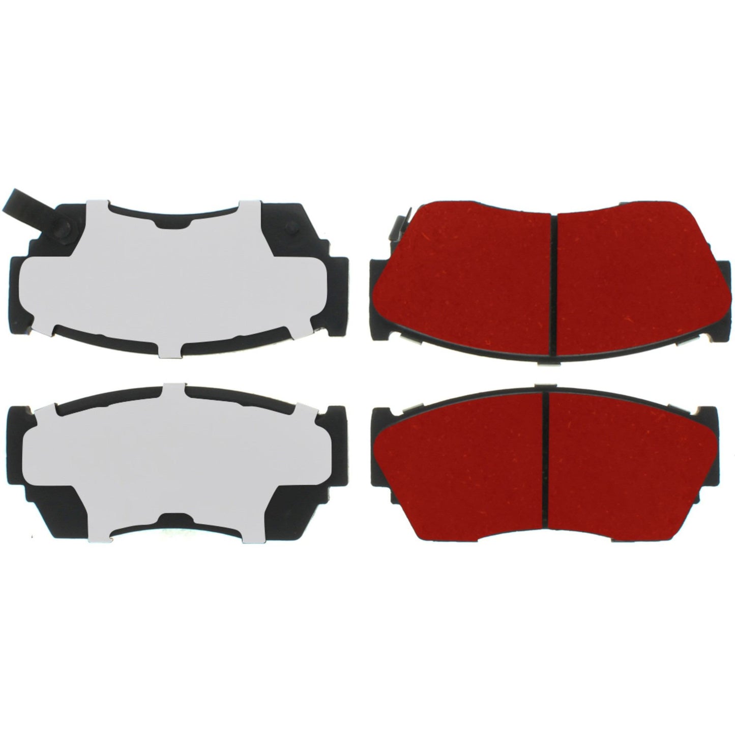 Centric Parts Disc Brake Pad Set PQ PRO with Hardware for Nissan NX 1991-1993 Sentra 1991-1994 Tsubame 1993-2004 Tsuru 1993-2017 500.05100