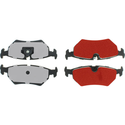 Centric Parts Disc Brake Pad Set with Low-Dust Formula for 1990-1995 Jaguar Vanden Plas XJ6 XJ12 XJRS XJS 500.05170