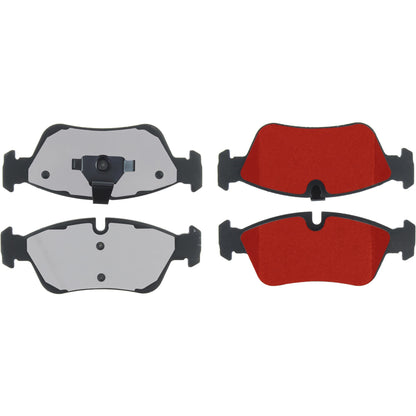 Centric Parts Disc Brake Pad Set with Low-Dust Formula for 1992-2010 BMW 3 Series 318i/320i/323i/325i Part 500.05580