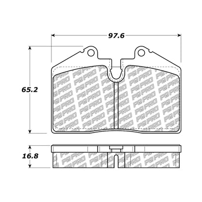 Centric Parts Disc Brake Pad Set with Low-Dust Formula 500.06080