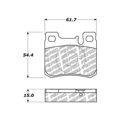 Centric Parts Disc Brake Pad Set with Low-Dust Formula for Daily Driving 500.06200
