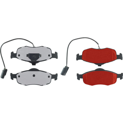 Centric Parts Disc Brake Pad Set PQ PRO with Hardware for Ford Contour 2000-1998 Mercury Cougar 2002-1999 Mystique 2000-1998 500.08010