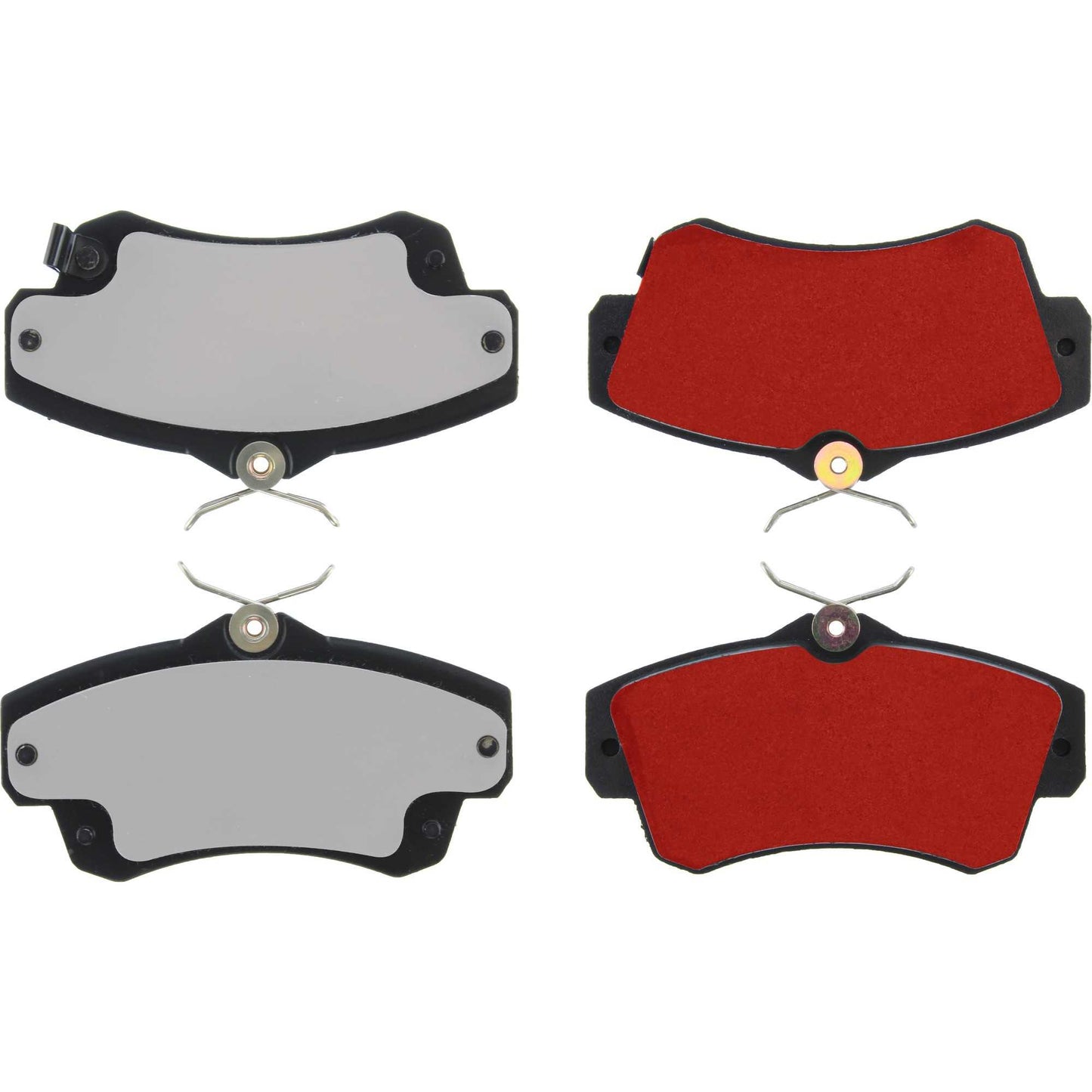 Centric Parts Disc Brake Pad Set PQ PRO low-dust with multi-layer shims