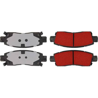 Centric Parts Disc Brake Pad Set PQ PRO with low-dust formula 500.08830