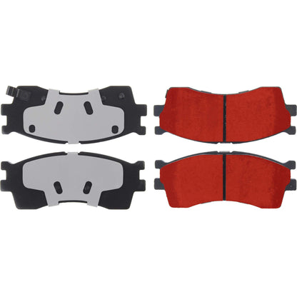 Centric Parts Disc Brake Pad Set PQ PRO low-dust formula 500.08890
