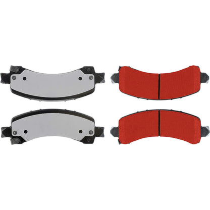 Centric Parts Disc Brake Pad Set with Low-Dust Formula for Daily Driving 500.09741