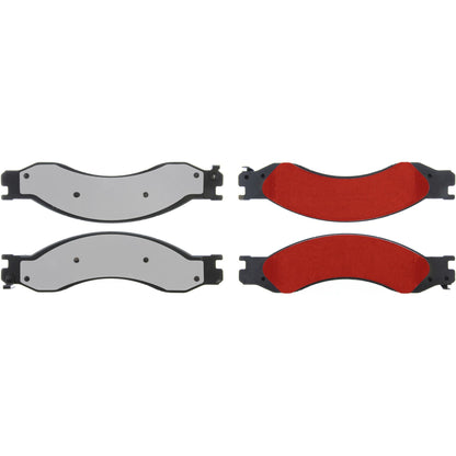 Centric Parts Disc Brake Pad Set PQ PRO low-dust with multi-layer shims