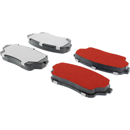 Centric Parts Disc Brake Pad Set PQ PRO low-dust with multi-layer shims