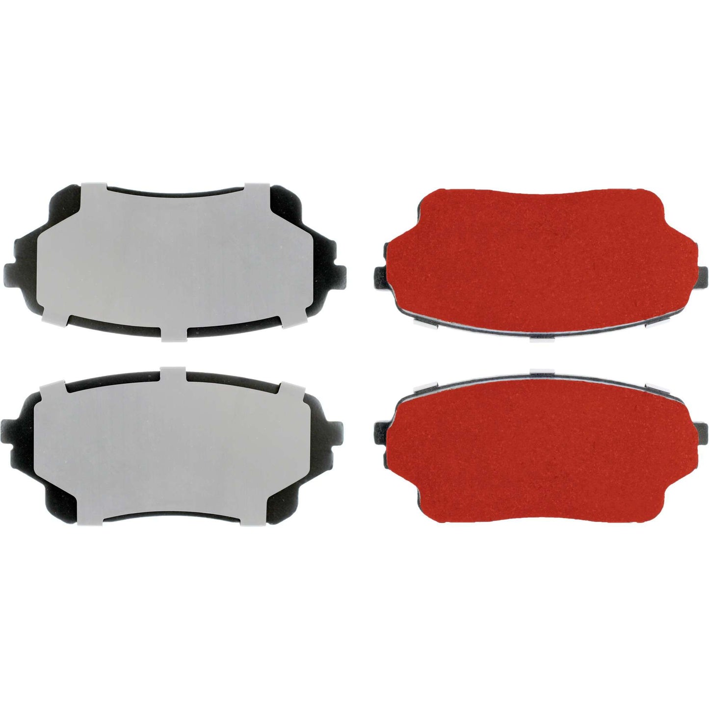 Centric Parts Disc Brake Pad Set PQ PRO low-dust with multi-layer shims