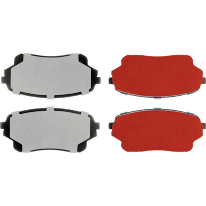 Centric Parts Disc Brake Pad Set PQ PRO low-dust with multi-layer shims